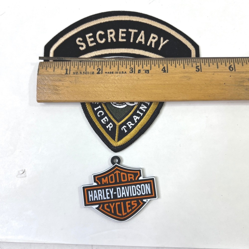 Harley Davidson HOG Secretary & Officer Training Patches Bar Shield Emblem Lot 3 - Picture 4 of 5